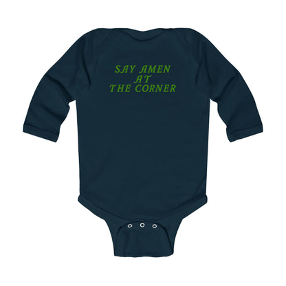 Say Amen At The Corner Premium Infant Onesie