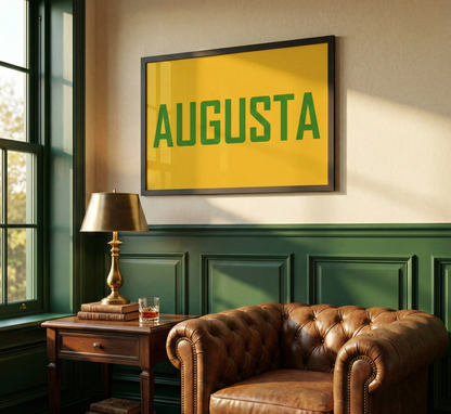 Augusta Yellow Satin Art Print