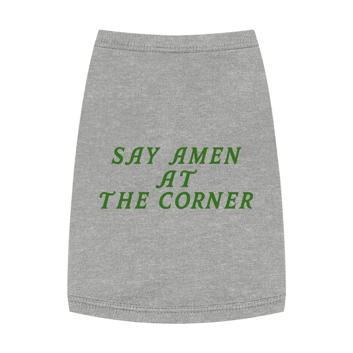 Say Amen at the Corner Pet Tank Top