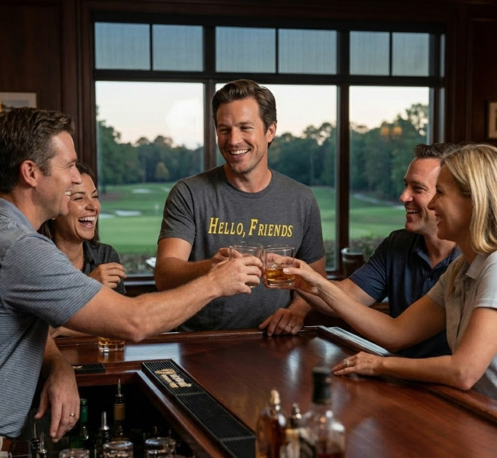 Hello, Friends Premium Golf Tee