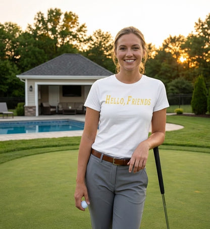 Hello, Friends Premium Golf Tee
