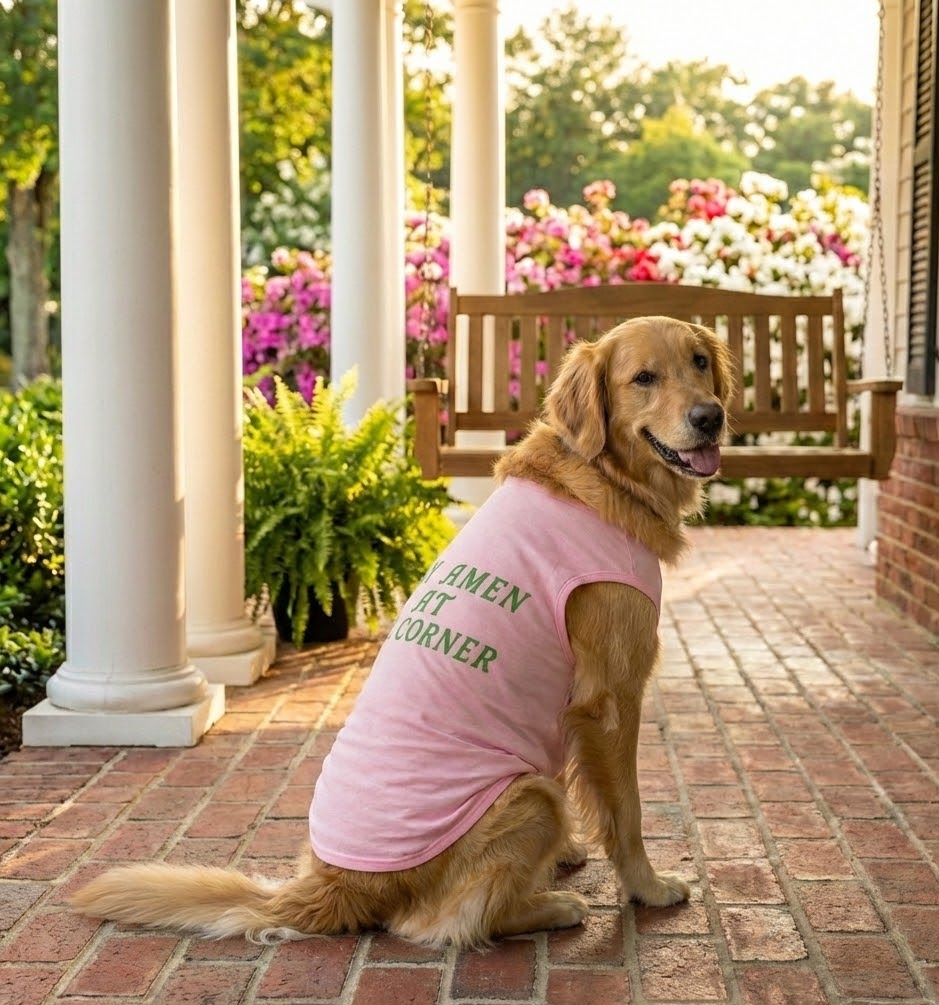 Say Amen at the Corner Pet Tank Top
