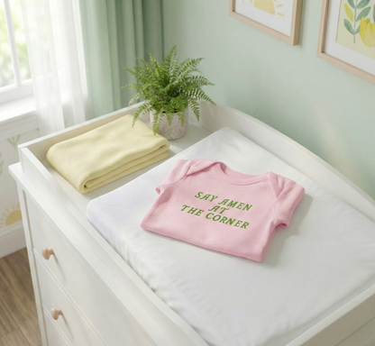 Say Amen At The Corner Premium Infant Onesie