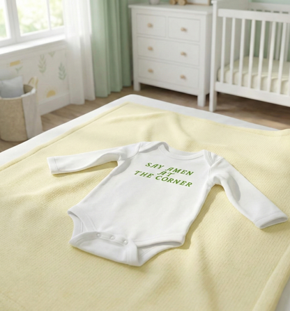 Say Amen At The Corner Premium Infant Onesie