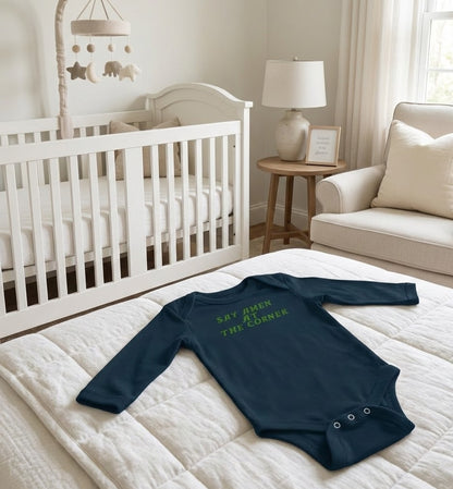 Say Amen At The Corner Premium Infant Onesie